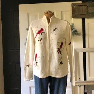 Tiara International Holiday Cardigan